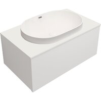  ЗОВ Тумба с умывальником Кито 100 K100LW0MWM-LDSPW6002 (белый матовый) - Превью изображения №2 — Интернет-магазин Time-Shop