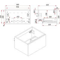  ЗОВ Тумба с умывальником Кито 100 K100LW0MWM-LDSPW6002 (белый матовый) - Превью изображения №9 — Интернет-магазин Time-Shop