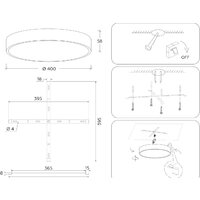 Светильник-тарелка Ambrella light Air Alum FV5527 WH - Превью изображения №9 — Интернет-магазин Time-Shop