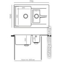 Кухонная мойка Polygran Brig 770 (космос) - Превью изображения №3 — Интернет-магазин Time-Shop