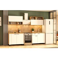 Готовая кухня Mio Tesoro Монако 2.0м (дуб золотой/белый матовый/дуб вотан) - Превью изображения №4 — Интернет-магазин Time-Shop