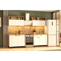 Готовая кухня Mio Tesoro Монако 2.0м (дуб золотой/белый матовый/дуб вотан) - Превью изображения №5 — Интернет-магазин Time-Shop