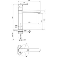 Смеситель Ideal Standard Cerafine O BC501 - Превью изображения №2 — Интернет-магазин Time-Shop
