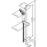 Душевой гарнитур  AM.PM Gem F0190022 - Превью изображения №9 — Интернет-магазин Time-Shop