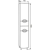  Doratiz Шкаф-пенал для ванной Афина 35 L 2712.291 (белый,напольный) - Превью изображения №9 — Интернет-магазин Time-Shop