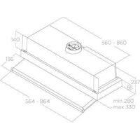 Кухонная вытяжка Elica Ciak 2.0 S GR/A/60 PRF0181902 - Превью изображения №3 — Интернет-магазин Time-Shop