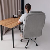 Офисное кресло AksHome Paradis (ткань, светло-серый) - Превью изображения №3 — Интернет-магазин Time-Shop