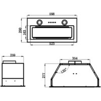 Кухонная вытяжка MAUNFELD Trapeze 602IG (черный) - Превью изображения №2 — Интернет-магазин Time-Shop