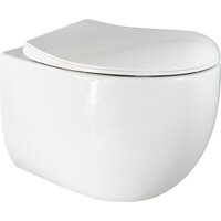 Унитаз подвесной Roxen Egg в комплекте с инсталляцией StounFix Dual Fresh 6 в 1 968085 (кнопка: брашированное золото) - Превью изображения №6 — Интернет-магазин Time-Shop