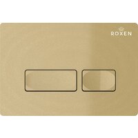 Унитаз подвесной Roxen Egg в комплекте с инсталляцией StounFix Dual Fresh 6 в 1 968085 (кнопка: брашированное золото) - Превью изображения №12 — Интернет-магазин Time-Shop