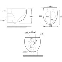 Унитаз подвесной Roxen Egg в комплекте с инсталляцией StounFix Dual Fresh 6 в 1 968085 (кнопка: брашированное золото) - Превью изображения №17 — Интернет-магазин Time-Shop