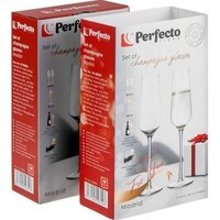 Набор бокалов для шампанского Perfecto Linea Madrid 30-288200 (2 шт) - Превью изображения №3 — Интернет-магазин Time-Shop