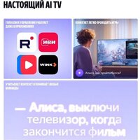 Телевизор Яндекс ТВ Станция Бейсик QLED с Алисой 65 - Превью изображения №10 — Интернет-магазин Time-Shop