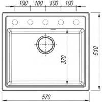Кухонная мойка ARFEKA Dalago 57 Wet Graphite - Превью изображения №7 — Интернет-магазин Time-Shop
