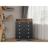 Детский комод Incanto Мишка с органайзером 800/5 PK-0060/05 (дуб/графит) - Превью изображения №9 — Интернет-магазин Time-Shop