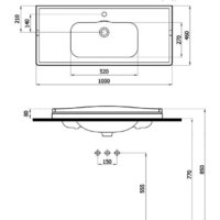  Cezares Тумба под умывальник GIUBILEO-1000-2A-SC-BL - Превью изображения №7 — Интернет-магазин Time-Shop