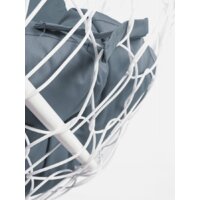 Подвесной диван M-Group Лежебока 11180109 (с белым ротангом/серая подушка) - Превью изображения №6 — Интернет-магазин Time-Shop