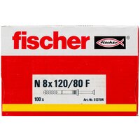 Дюбель-гвоздь Fischer N 8 x 120/80 F 513704 (100 шт) - Превью изображения №4 — Интернет-магазин Time-Shop