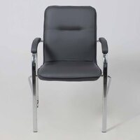 Офисный стул AksHome Samba Aks-1 (Pegasso темно-серый/подлокотники мягкие) - Превью изображения №3 — Интернет-магазин Time-Shop