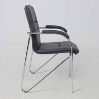 Офисный стул AksHome Samba Aks-1 (Pegasso темно-серый/подлокотники мягкие) - Превью изображения №4 — Интернет-магазин Time-Shop