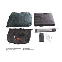 Треккинговая палатка AlexikA Scout 3 Fib (зеленый) - Превью изображения №8 — Интернет-магазин Time-Shop