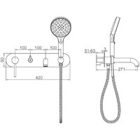Смеситель Gappo G3306-3 - Превью изображения №2 — Интернет-магазин Time-Shop