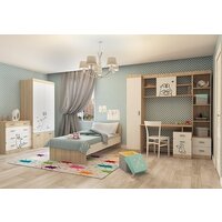 Стол Аквилон Кот №17 (туя светлая/белый) - Превью изображения №2 — Интернет-магазин Time-Shop