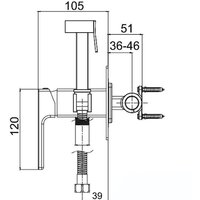 Гигиенический душ Gappo G7217-9 - Превью изображения №2 — Интернет-магазин Time-Shop