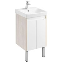  Акватон Тумба с умывальником Сканди Doors 45 1A2787K0SDB20 (белый/дуб верона) - Превью изображения №3 — Интернет-магазин Time-Shop