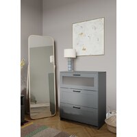 Комод Mio Tesoro Нави 3 ящика 2.15.02.020.4 (серый, со стеклом) - Превью изображения №6 — Интернет-магазин Time-Shop