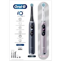 Комплект электрических зубных щеток Oral-B iO 9 DUO (черный оникс, розовый кварц) - Превью изображения №18 — Интернет-магазин Time-Shop