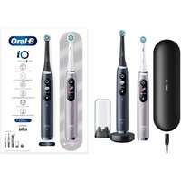 Комплект электрических зубных щеток Oral-B iO 9 DUO (черный оникс, розовый кварц) - Превью изображения №3 — Интернет-магазин Time-Shop