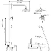 Душевая система  Wasserkraft A11401 - Превью изображения №13 — Интернет-магазин Time-Shop