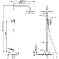 Душевая система  Wasserkraft A11401 - Превью изображения №22 — Интернет-магазин Time-Shop