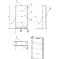  Cersanit Шкаф Moduo 40 SW-MOD40/WH - Превью изображения №3 — Интернет-магазин Time-Shop