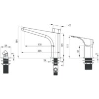 Смеситель Deante Hiacynt BQH N13M - Превью изображения №2 — Интернет-магазин Time-Shop