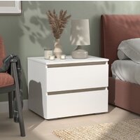 Тумба Кортекс-мебель Бари 60 2ш (белый/белый/дуб сонома) - Превью изображения №3 — Интернет-магазин Time-Shop