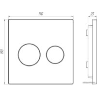Панель смыва Alcaplast M778 (черный матовый) - Превью изображения №2 — Интернет-магазин Time-Shop