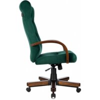 Офисное кресло Бюрократ T-9928WALNUT Fabric (зеленый Italia Green/дерево) - Превью изображения №3 — Интернет-магазин Time-Shop