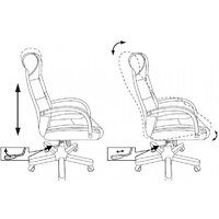 Офисное кресло Бюрократ T-9928WALNUT Fabric (зеленый Italia Green/дерево) - Превью изображения №15 — Интернет-магазин Time-Shop