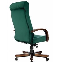 Офисное кресло Бюрократ T-9928WALNUT Fabric (зеленый Italia Green/дерево) - Превью изображения №4 — Интернет-магазин Time-Shop