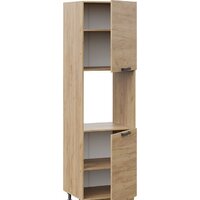 Шкаф-пенал Трия Детройт 1П6 (дуб крафт золотой) - Превью изображения №3 — Интернет-магазин Time-Shop