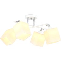 Люстра средней высоты Ambrella light TR303083/4 WH/CH/FR (белый/хром/белый матовый) - Превью изображения №2 — Интернет-магазин Time-Shop