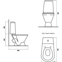 Унитаз напольный Sanita Кама Стандарт KMASACC01090211 - Превью изображения №2 — Интернет-магазин Time-Shop