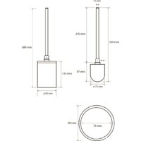 Ершик для унитаза Bemeta Dark 104913090 - Превью изображения №2 — Интернет-магазин Time-Shop