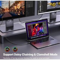 Кабель Ugreen CM556 USB Type-C - DisplayPort (2 м) - Превью изображения №5 — Интернет-магазин Time-Shop