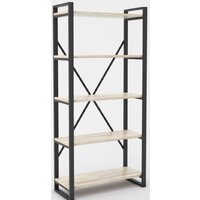 Hype Mebel Стандарт-2 50x170 (черный/древесина белая)