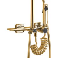 Душевая система  Rea Helix Gold REA-P6619 - Превью изображения №4 — Интернет-магазин Time-Shop