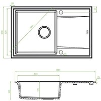 Кухонная мойка Laveo Megalo SBE 711T (черный) - Превью изображения №2 — Интернет-магазин Time-Shop