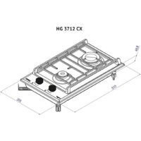 Варочная панель Korting HG 3712 CX - Превью изображения №3 — Интернет-магазин Time-Shop